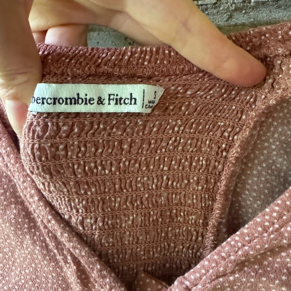 Abercrombie and Fitch Body Suit Pink V-Neck Top - Picture 4 of 4